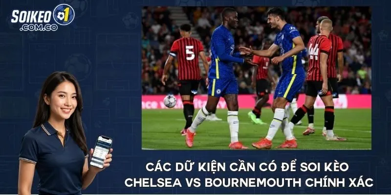 Các dữ kiện cần có để soi kèo Chelsea vs Bournemouth chính xác